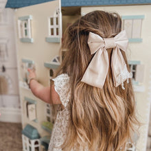 Anise Satin Embroidered Hair Bows - Petite Maison Kids