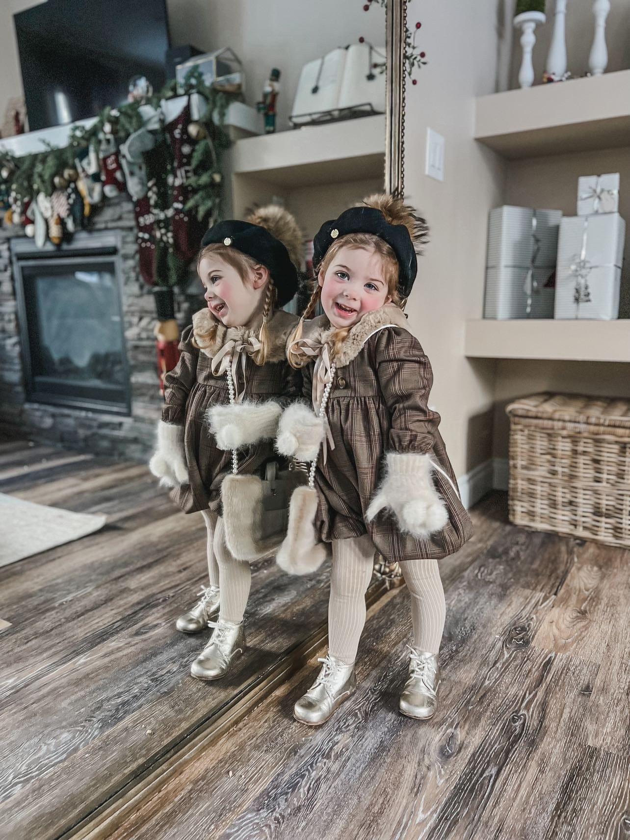 Unisex | Blair Estate Tweed Romper | Brown