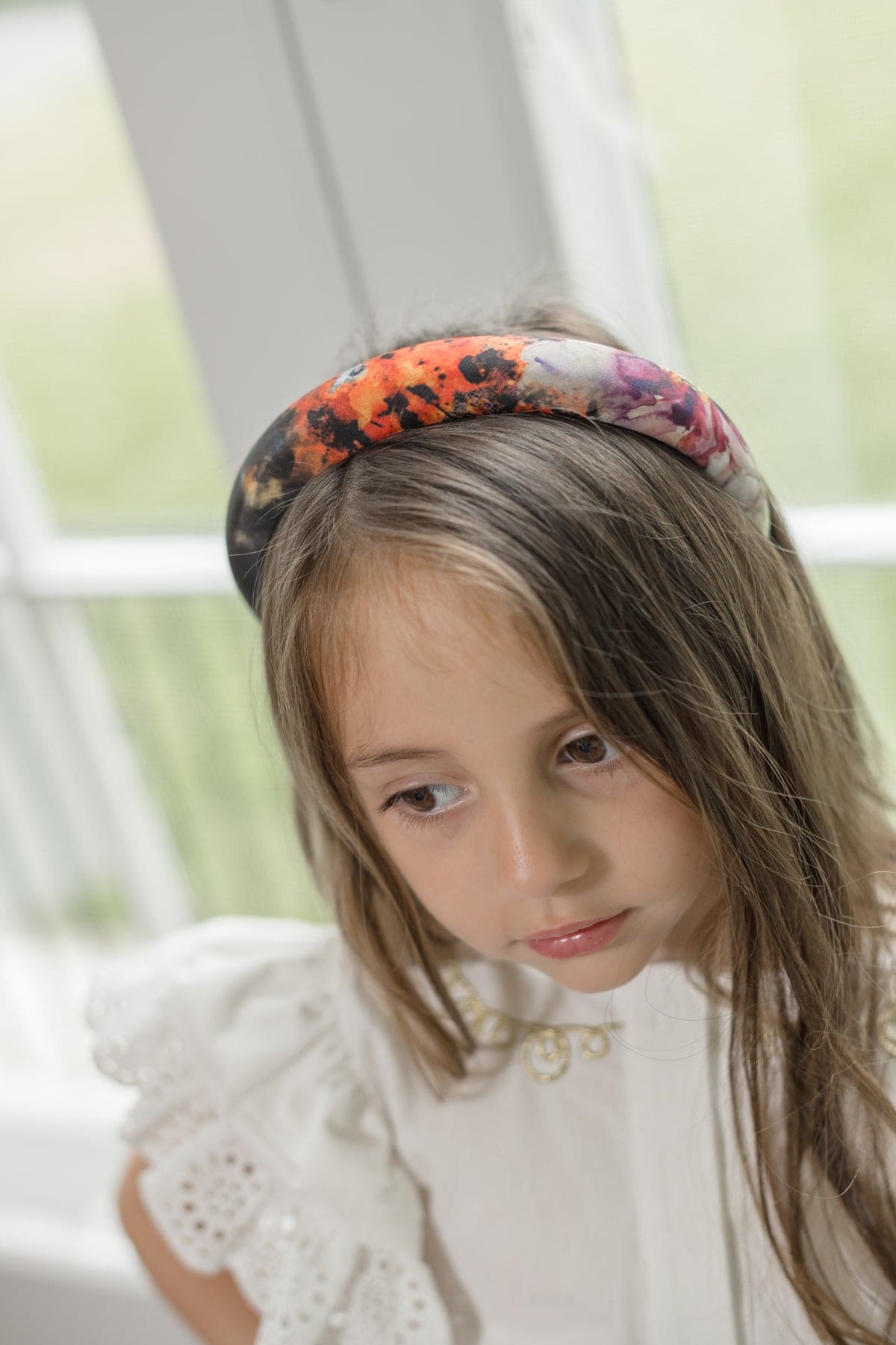 Girl | Alexis Foliage Print Headband | Multicolor