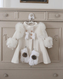 Rabbit Fur Mittens - Petite Maison Kids