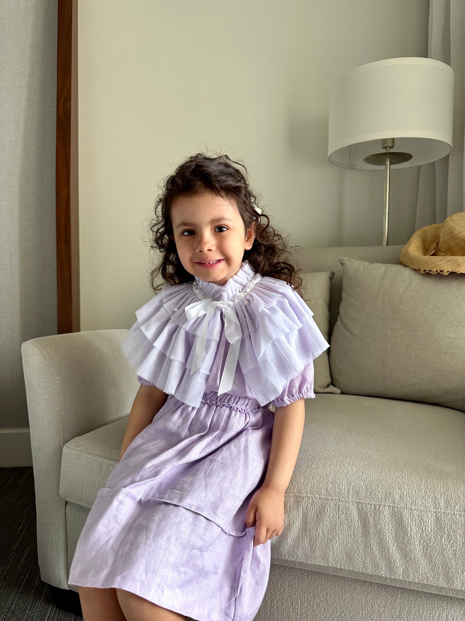 Girl | Ariel Victorian Tulle Cape | Lavender