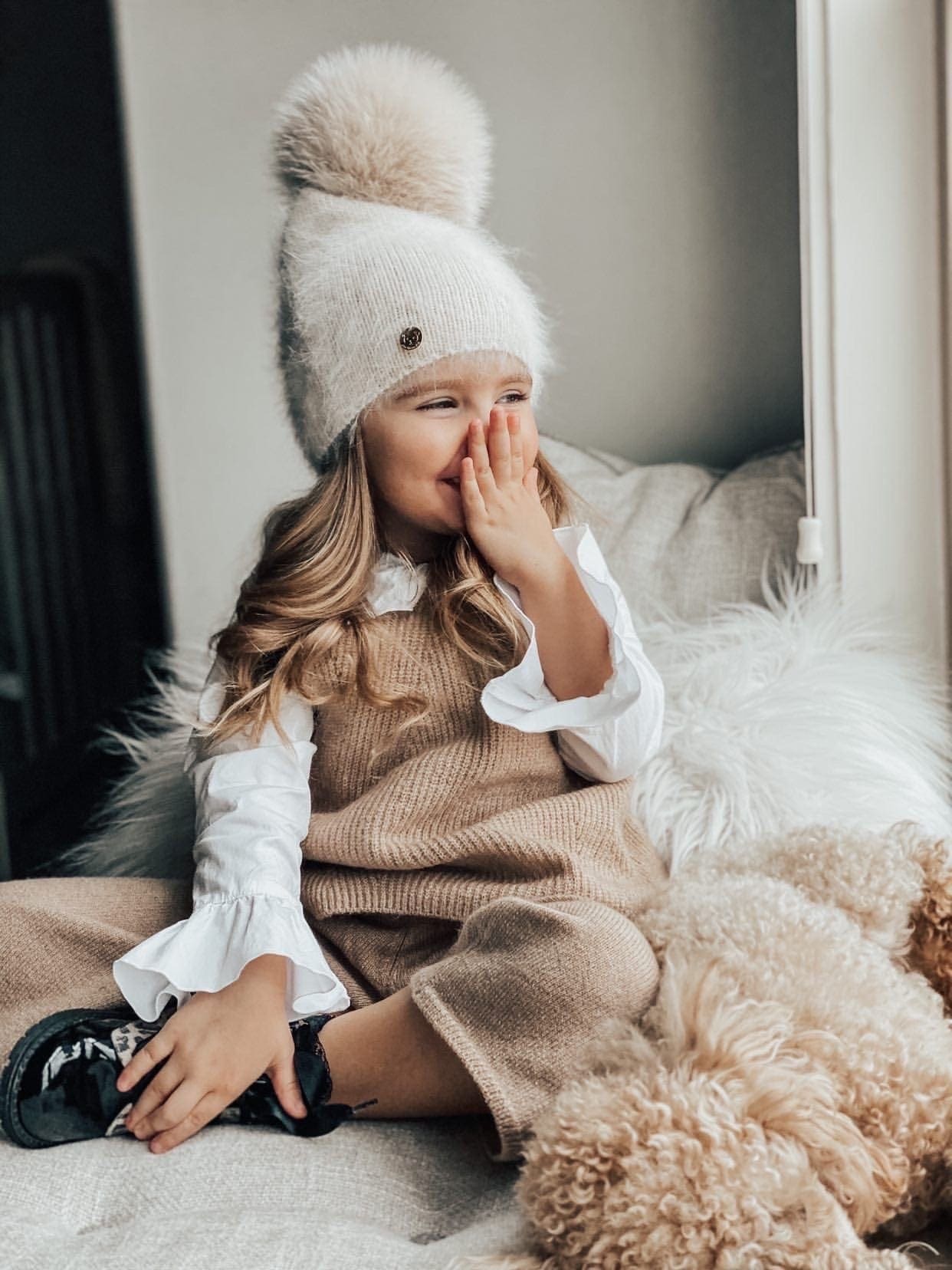 Vanya Cashmere Beanie Hat - Petite Maison Kids