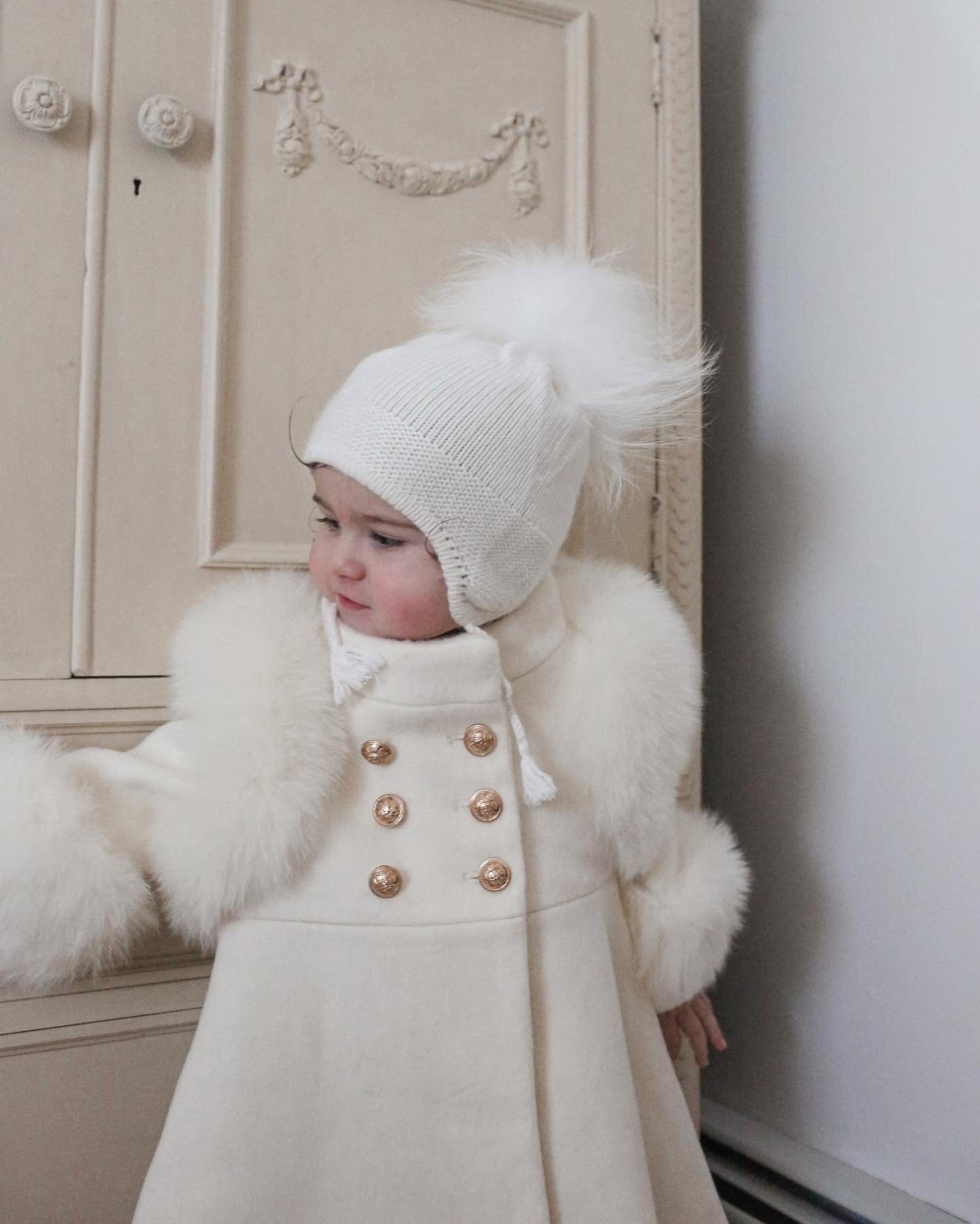 Evie Ivory Wool Coat - Petite Maison Kids
