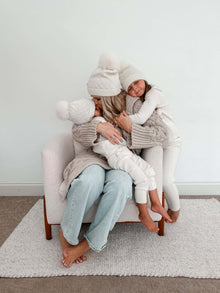 Unisex | Parker Merino Wool Foldover Beanie Hat | Ivory