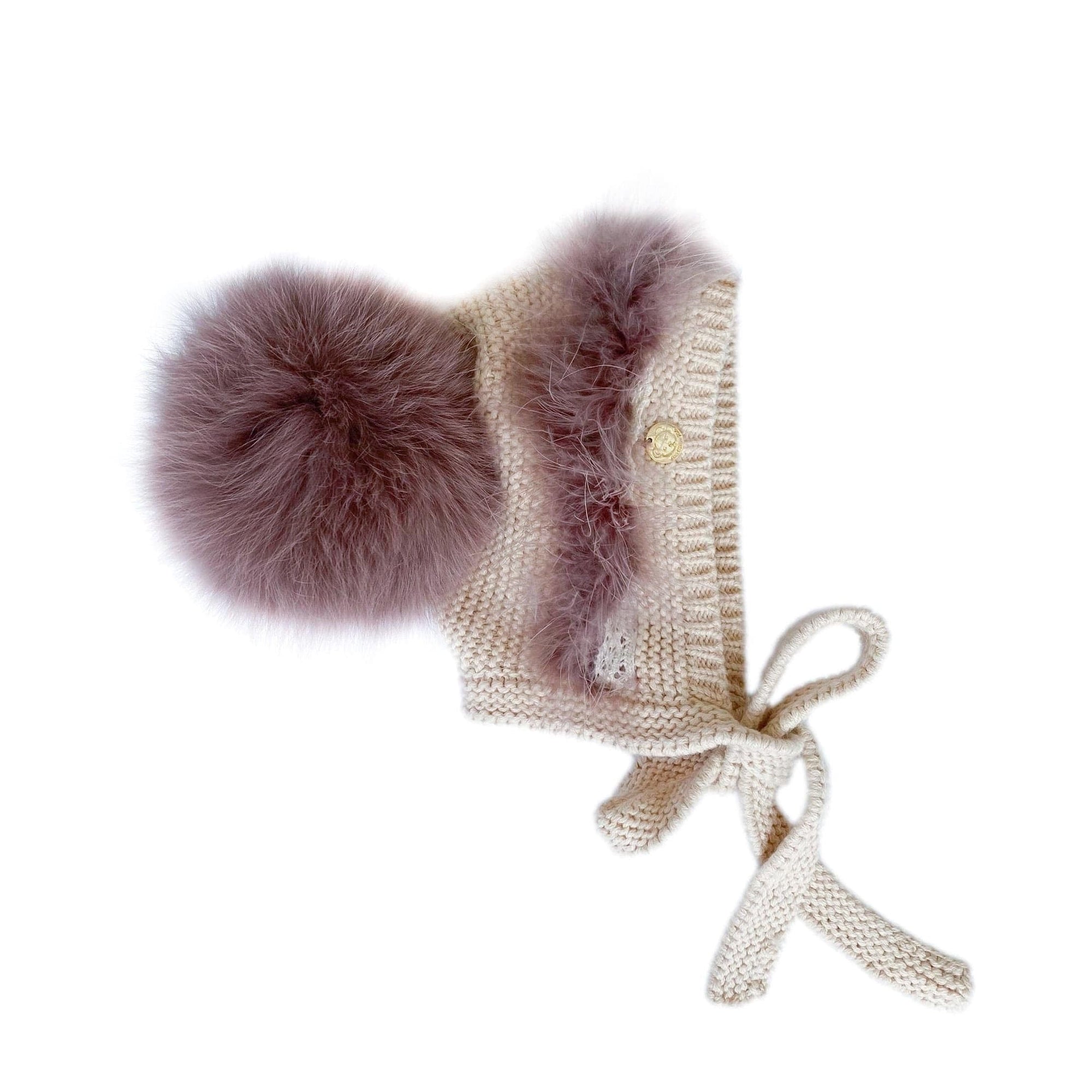 Unisex | Lion Bonnet Eggplant | Beige x Multicolor