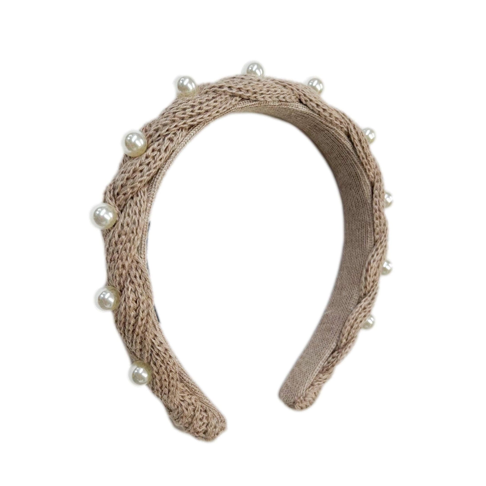 Girl | Anna Pearl Headband | Beige