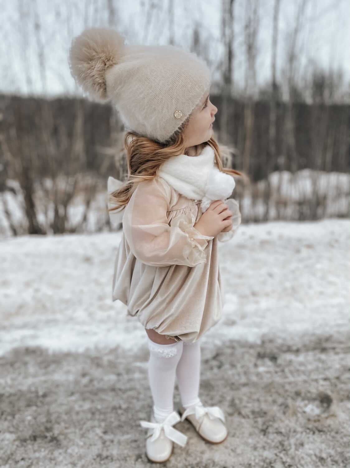 Helena Velour Romper - Petite Maison Kids