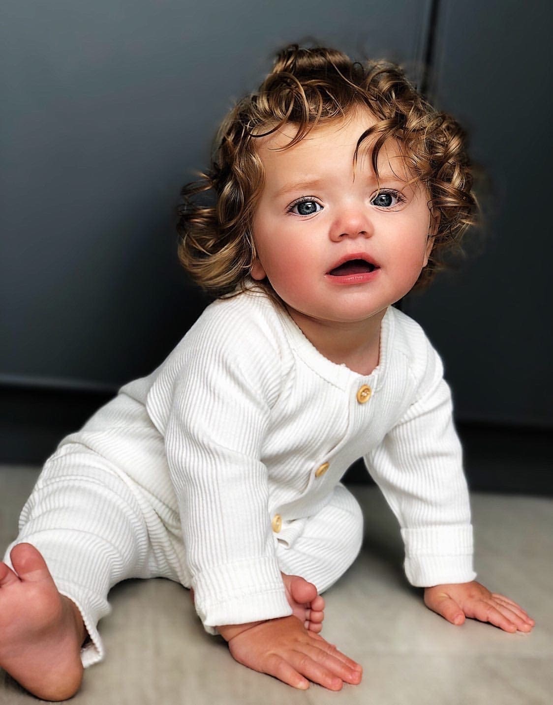 Unisex | Ribbed Cotton Playsuit | White