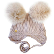 Honeycomb Dusty Pink Cashmere Bonnet - Petite Maison Kids