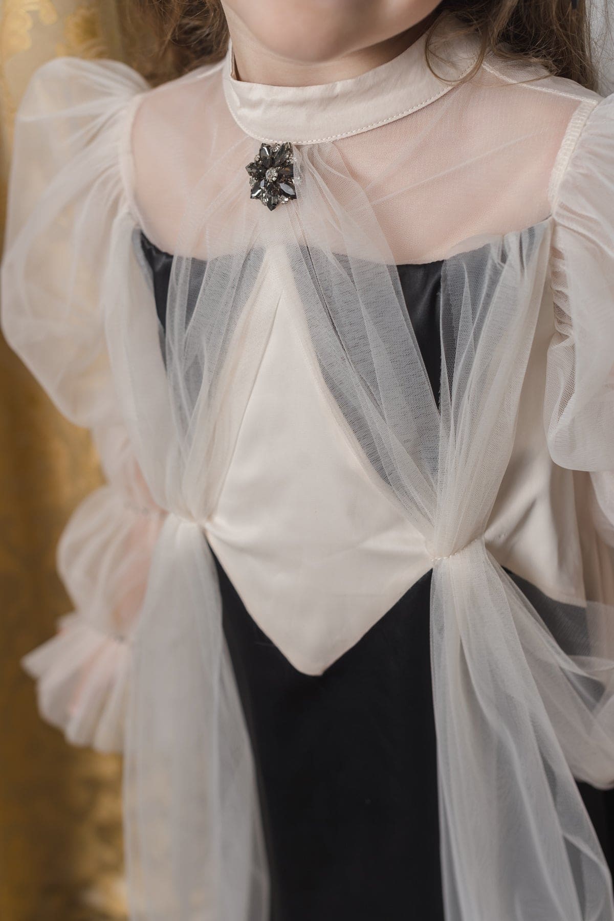 Girl | The Paris Dress | Black x Beige