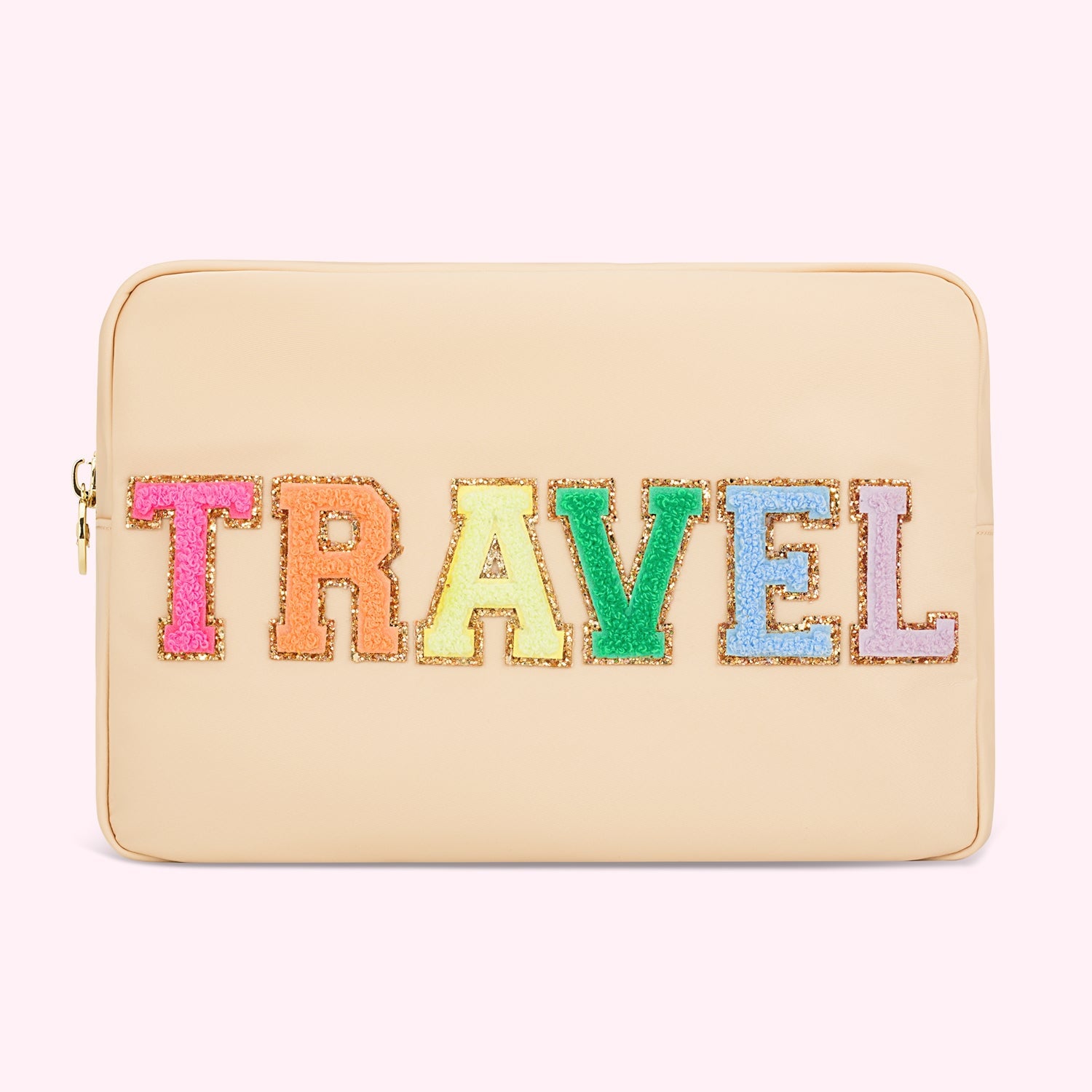 Travel Large Pouch | Sand/Multi
