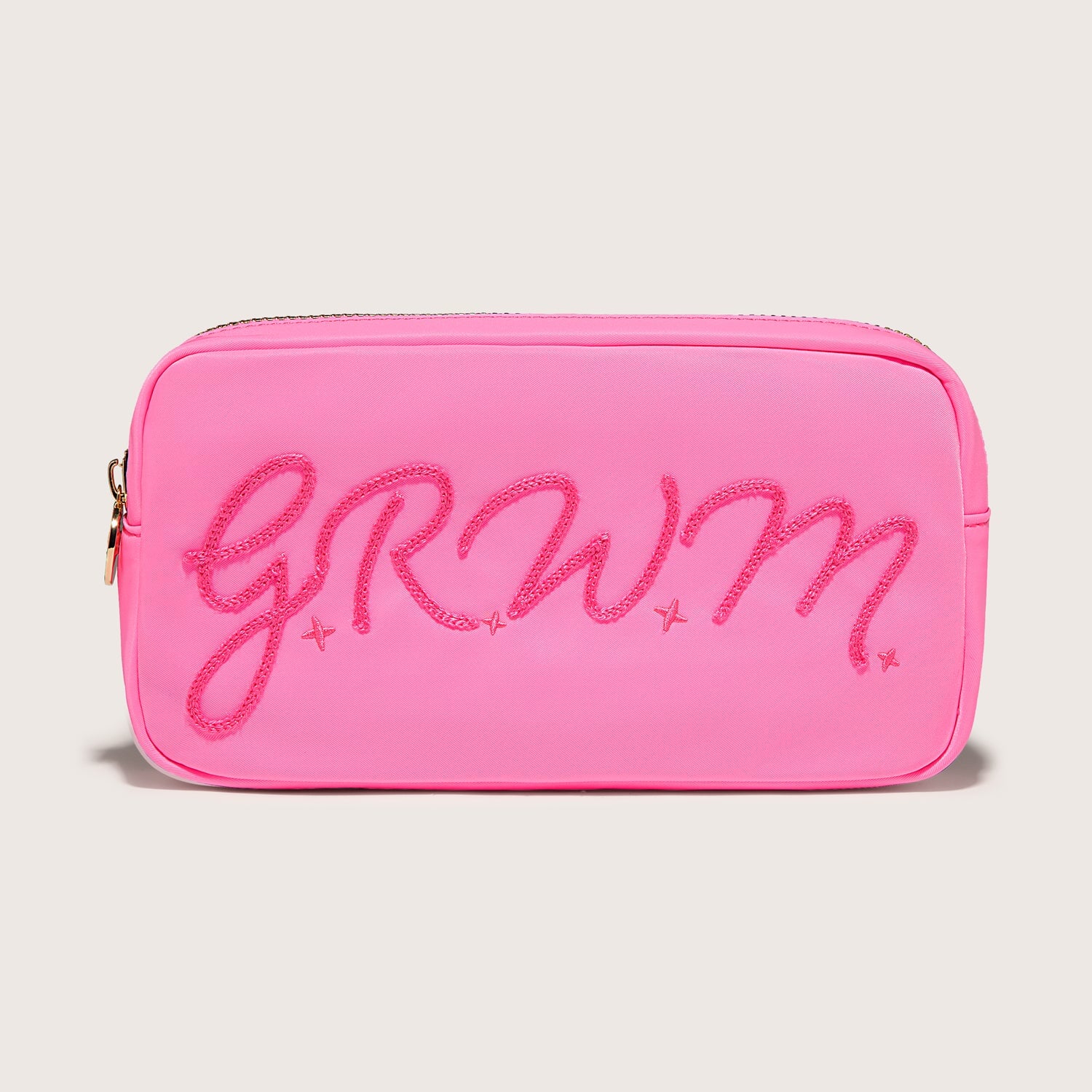 GRWM Embroidered Small Pouch