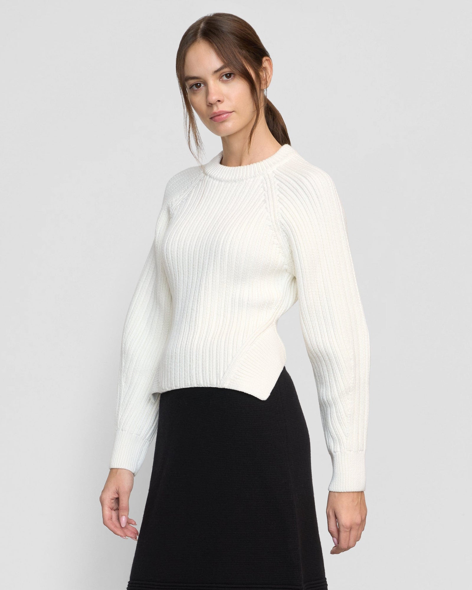 Beate | Iona Organic Cotton Cropped Sweater in Size Small