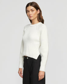 Renee | Iona Organic Cotton Cropped Sweater in Size Small