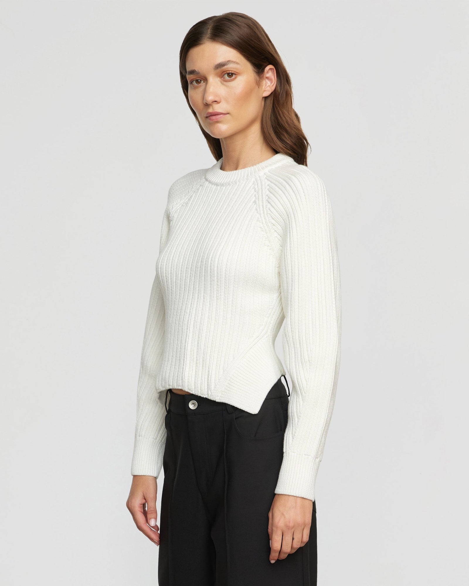 Renee | Iona Organic Cotton Cropped Sweater in Size Small