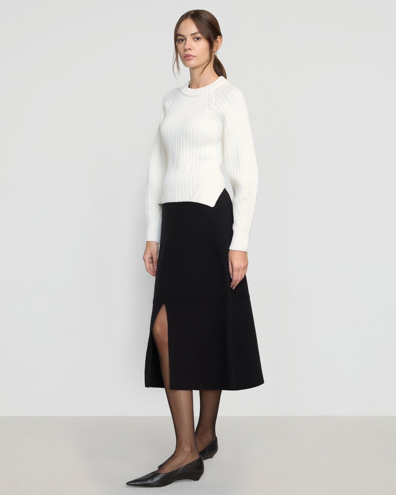 Beate | Iona Organic Cotton Cropped Sweater in Size Small