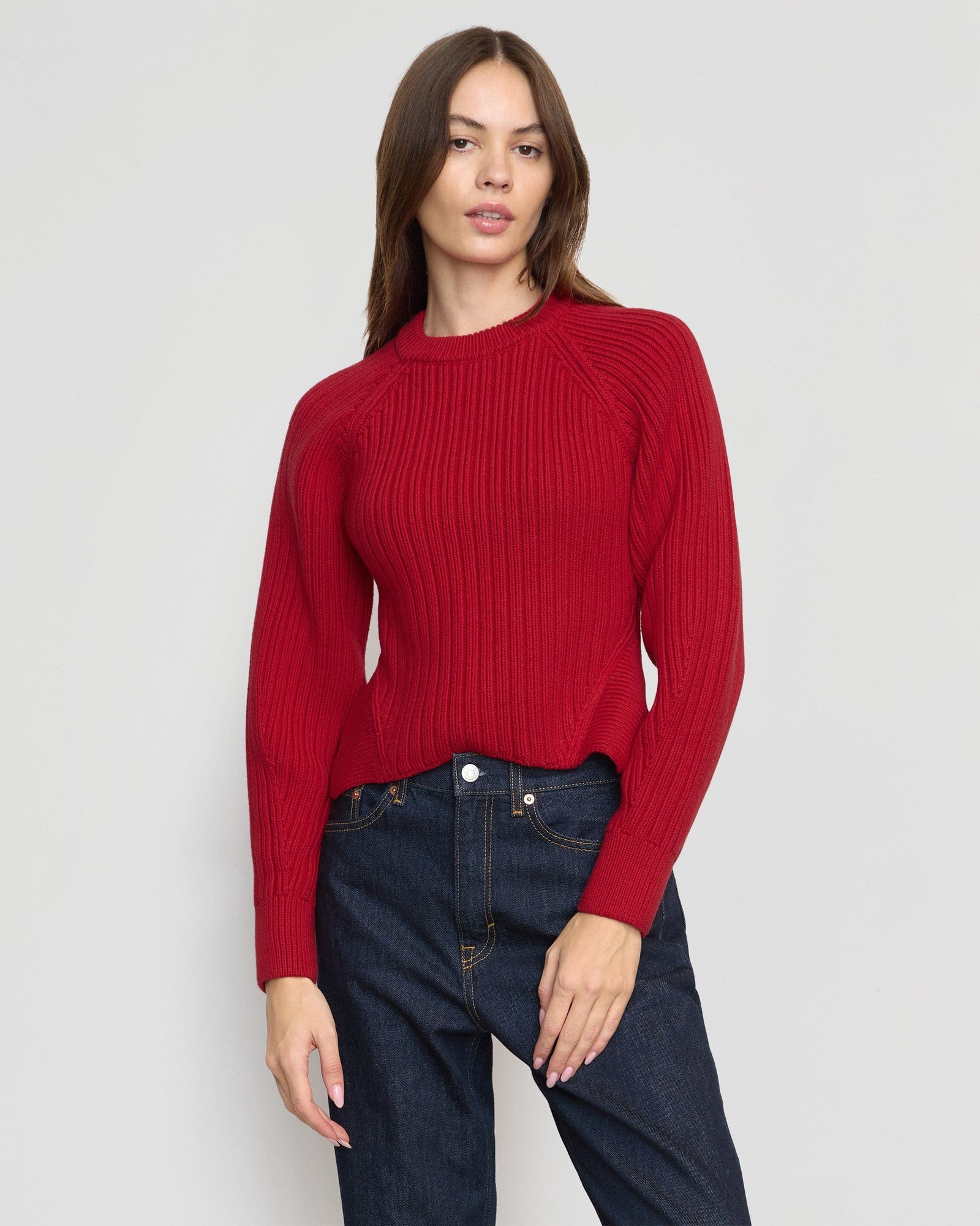 Beate | Iona Organic Cotton Cropped Sweater in Size Small