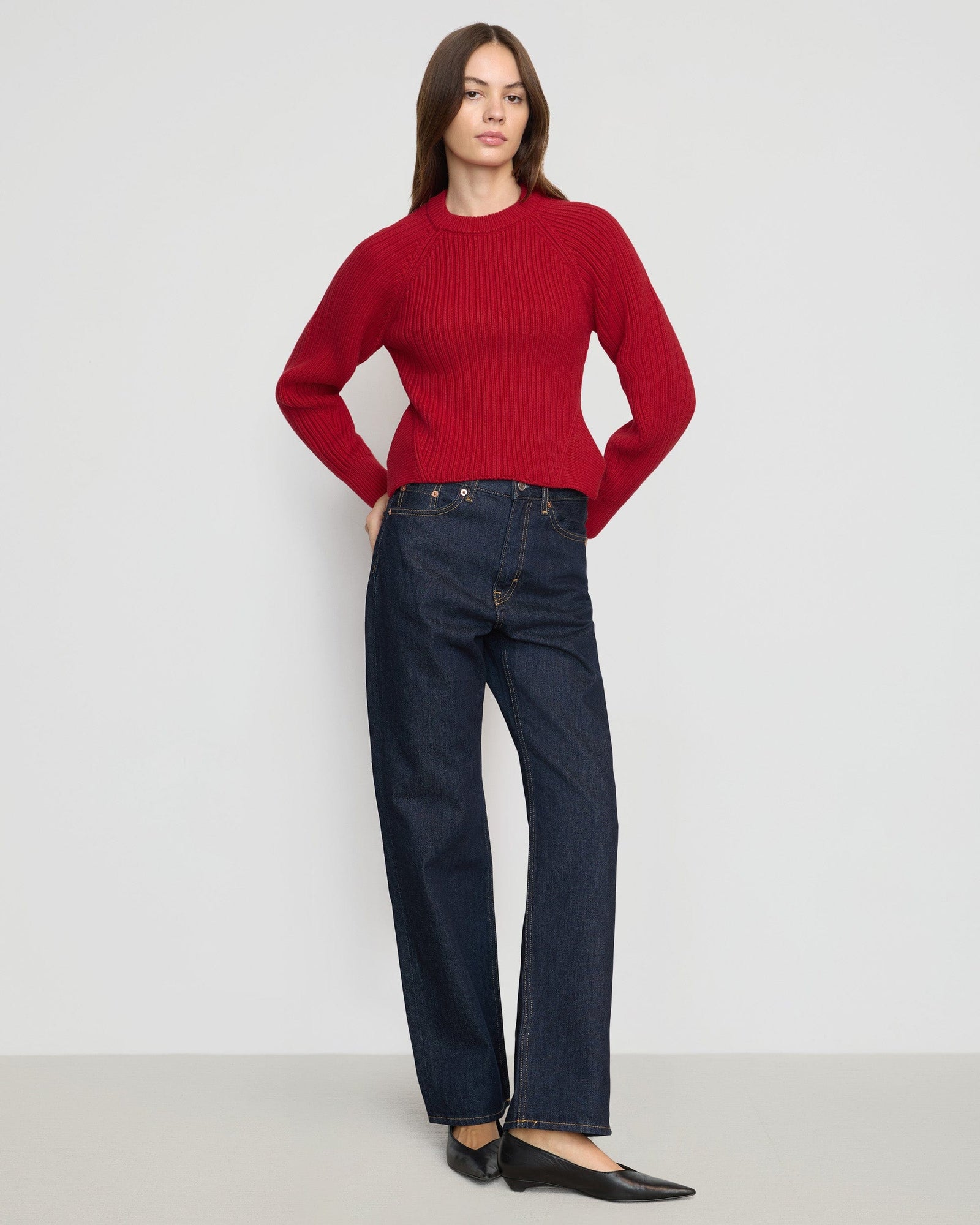 Beate | Iona Organic Cotton Cropped Sweater in Size Small