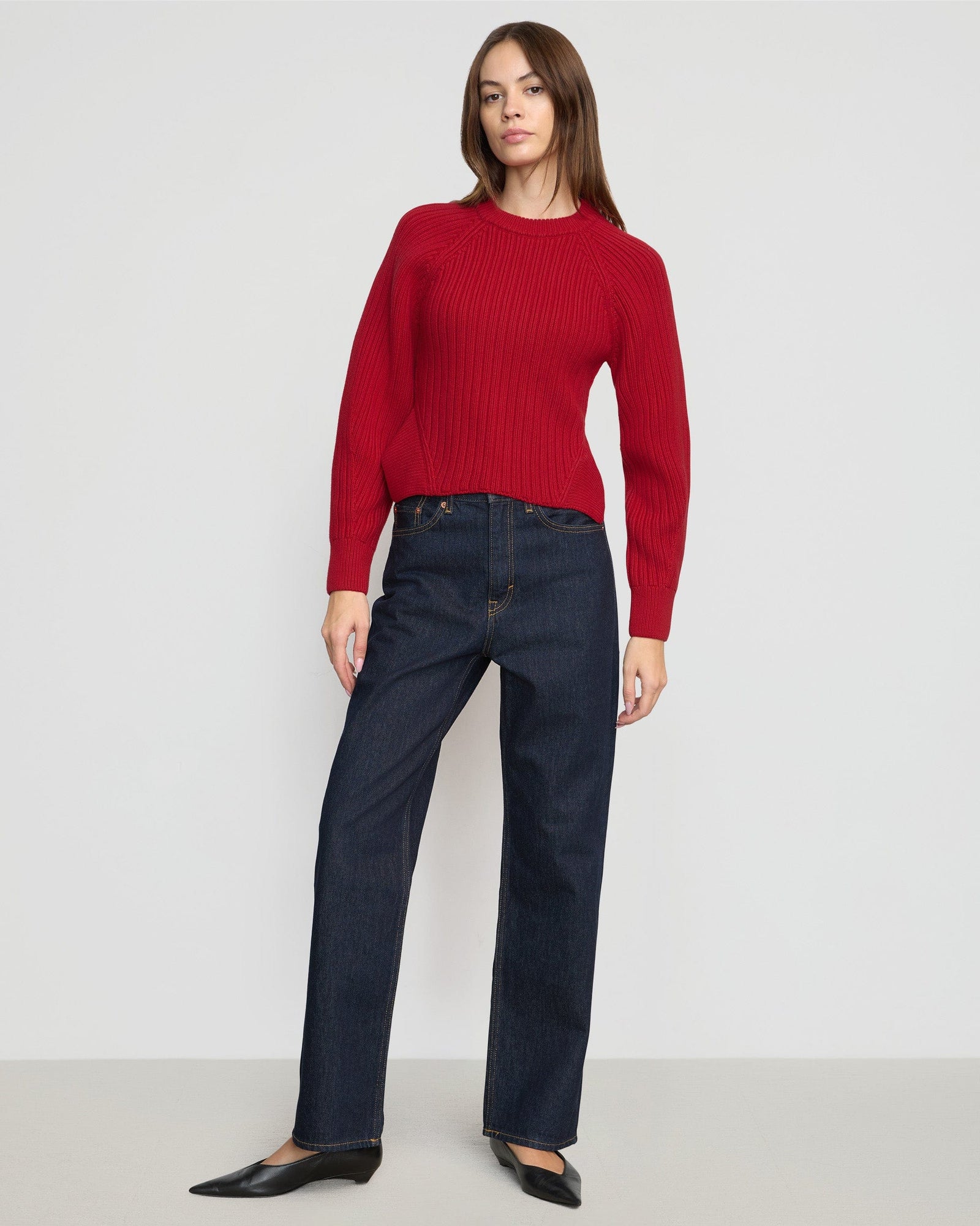 Beate | Iona Organic Cotton Cropped Sweater in Size Small