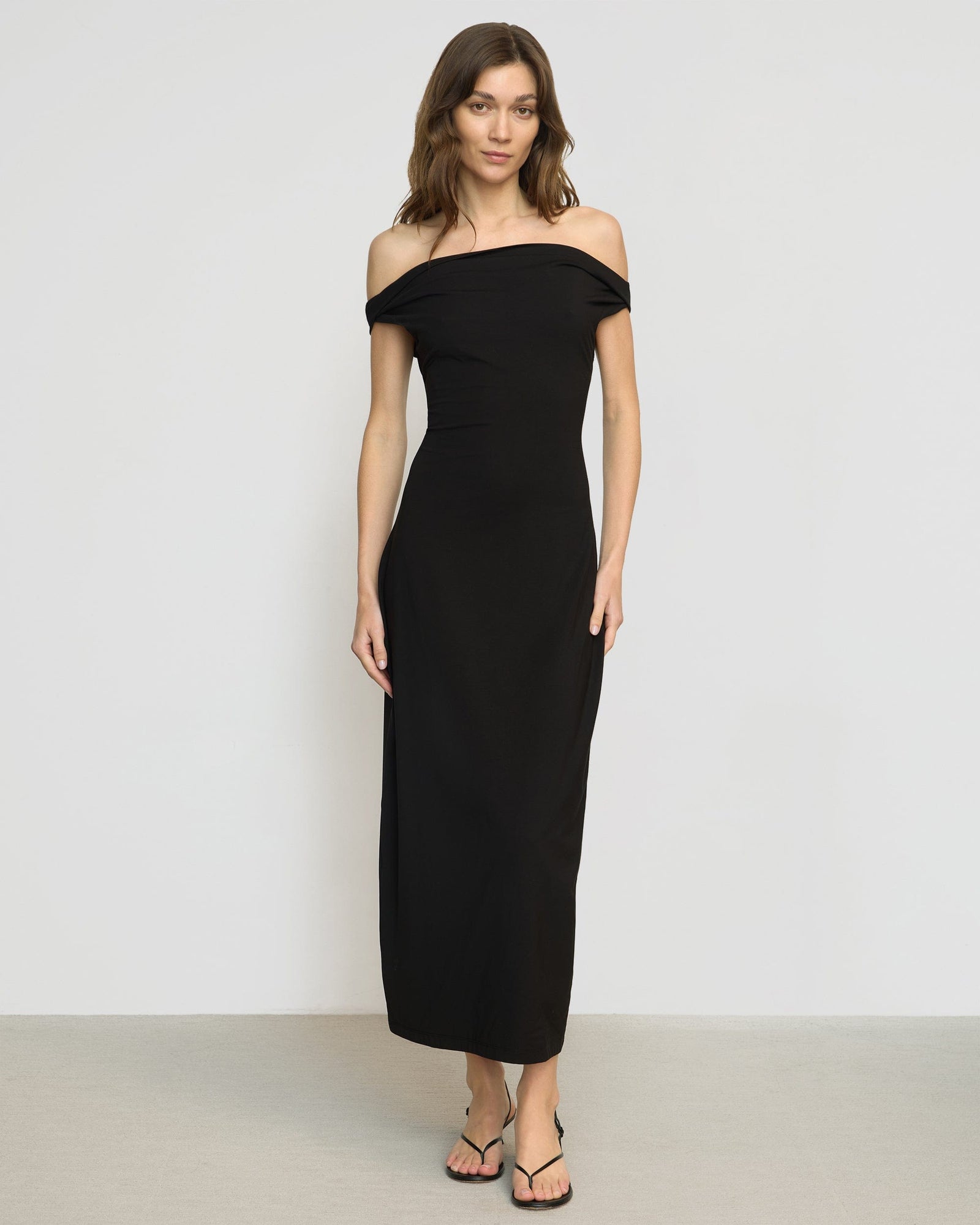 Renee | Iryna Asymmetric Off-Shoulder Dress in Size Small