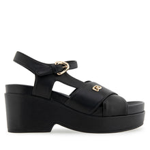Cora Sandal Dress Platform | Black Leather