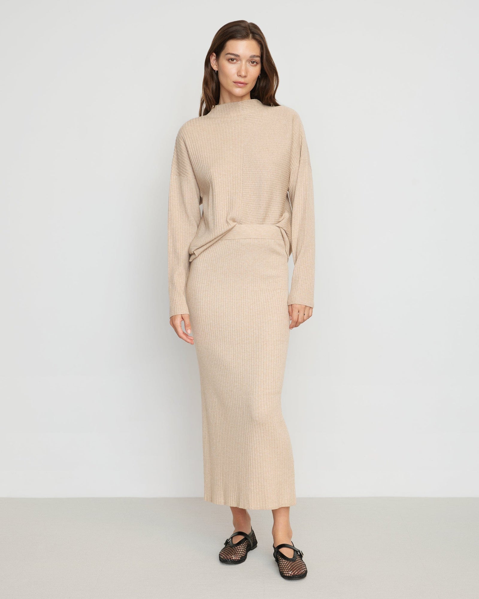 Renee | Juliana Directional Ribbed Sweater in Size Small