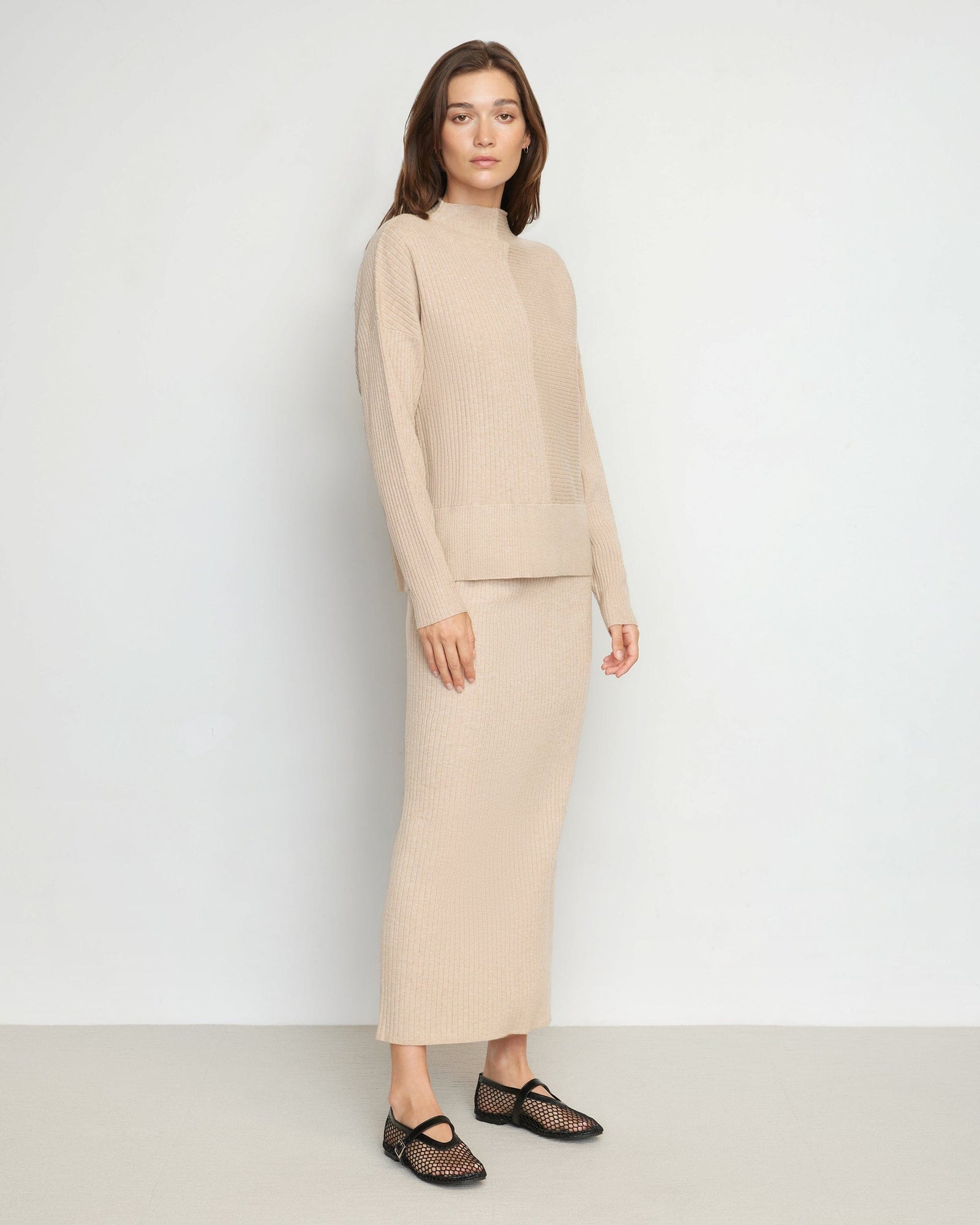 Renee | Juliana Directional Ribbed Sweater in Size Small