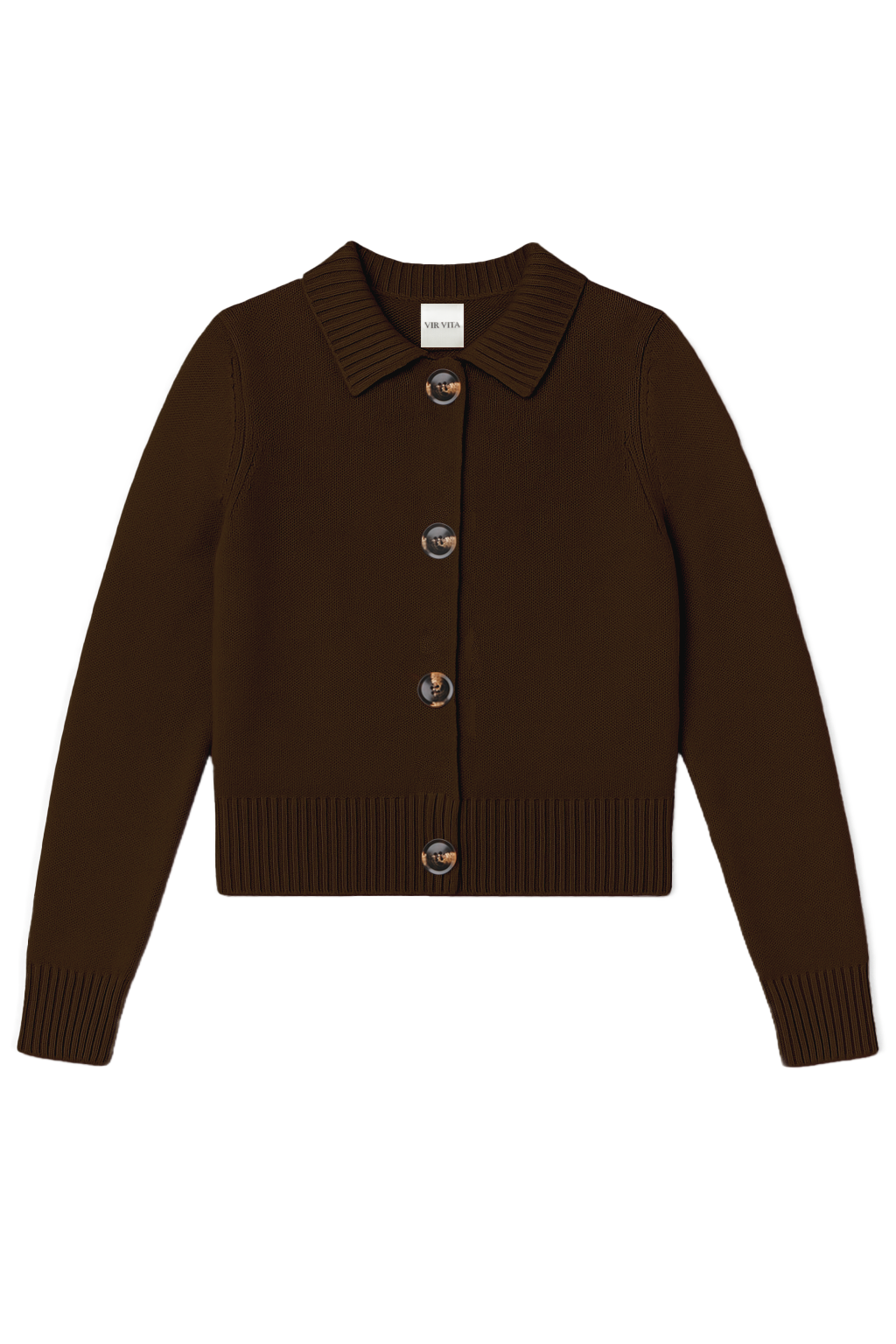 Kaia Cashmere Cardigan | Espresso