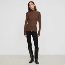 Renee | Kaine Ribbed Two-Way Zip Sweater in Size Small