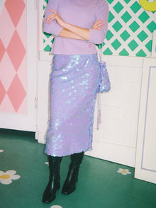 Siren Skirt | Lilac Paillette