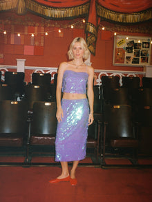 Siren Skirt | Lilac Paillette