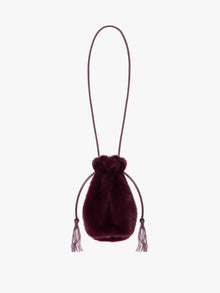 Luca Faux Fur Bag | Merlot