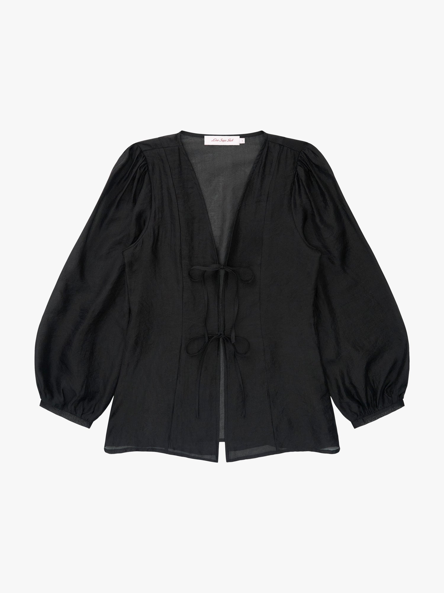 Meera Blouse | Black Organza