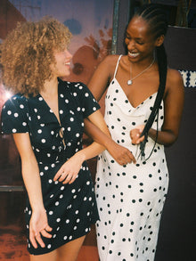 Alexa Shirtdress | Black Dot