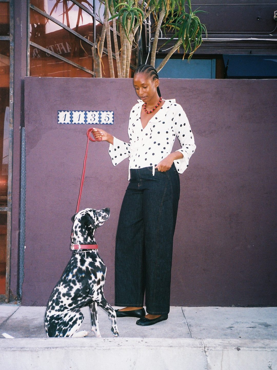 Ricki Wrap Top | White Dot
