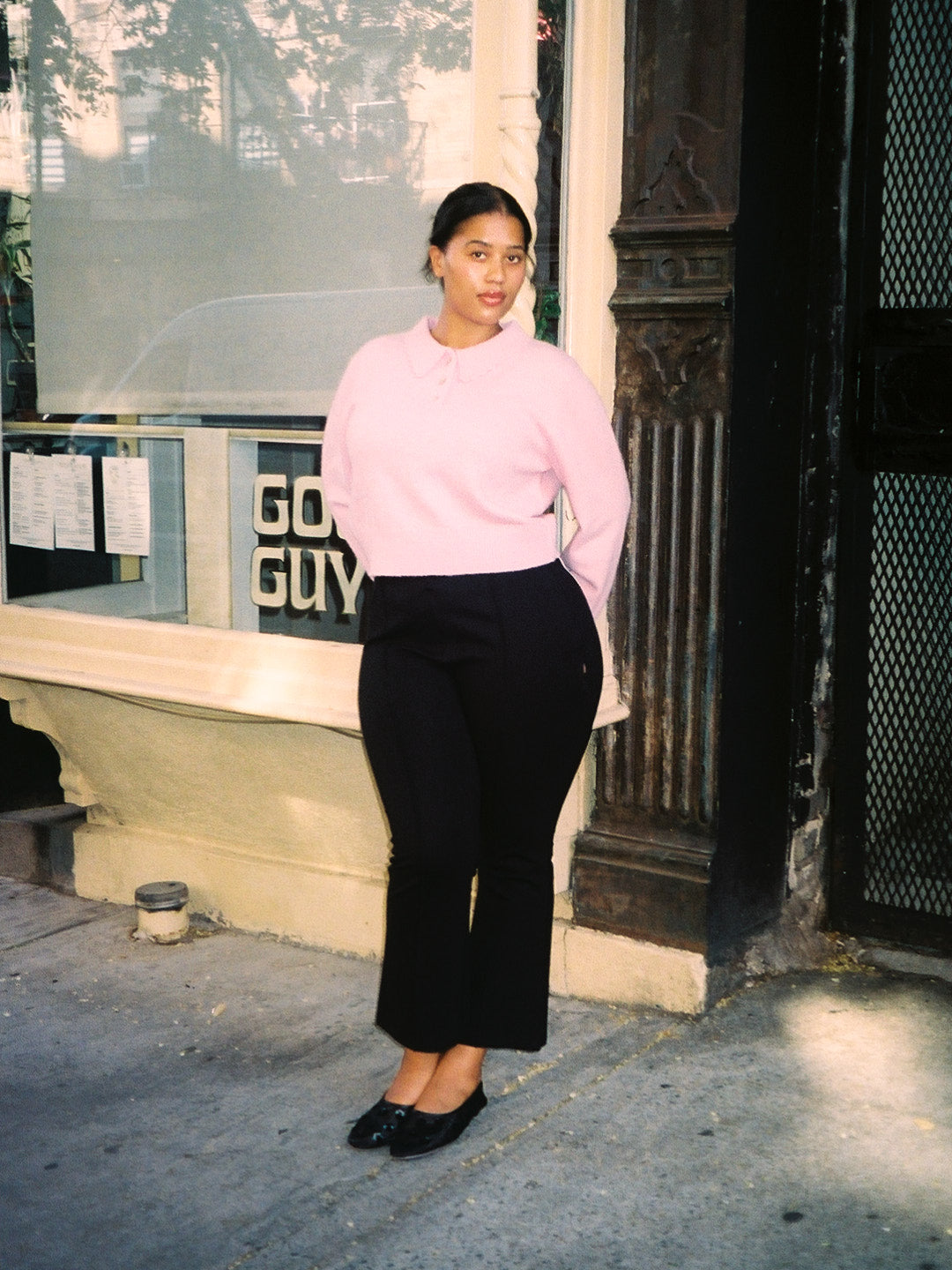 Posey Polo Sweater | Ballet Pink