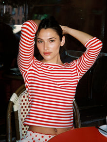 Nia Top | Scarlett Stripe