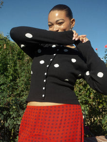 Emi Cardi | Black/White Dot