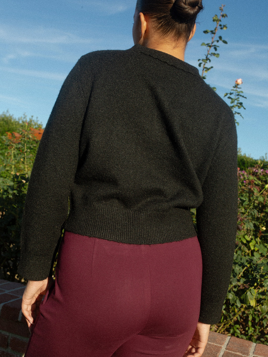 Posey Polo Sweater | Black