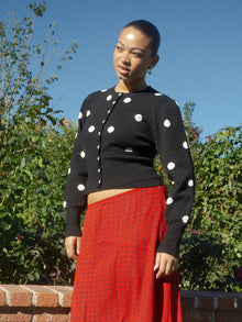 Emi Cardi | Black/White Dot