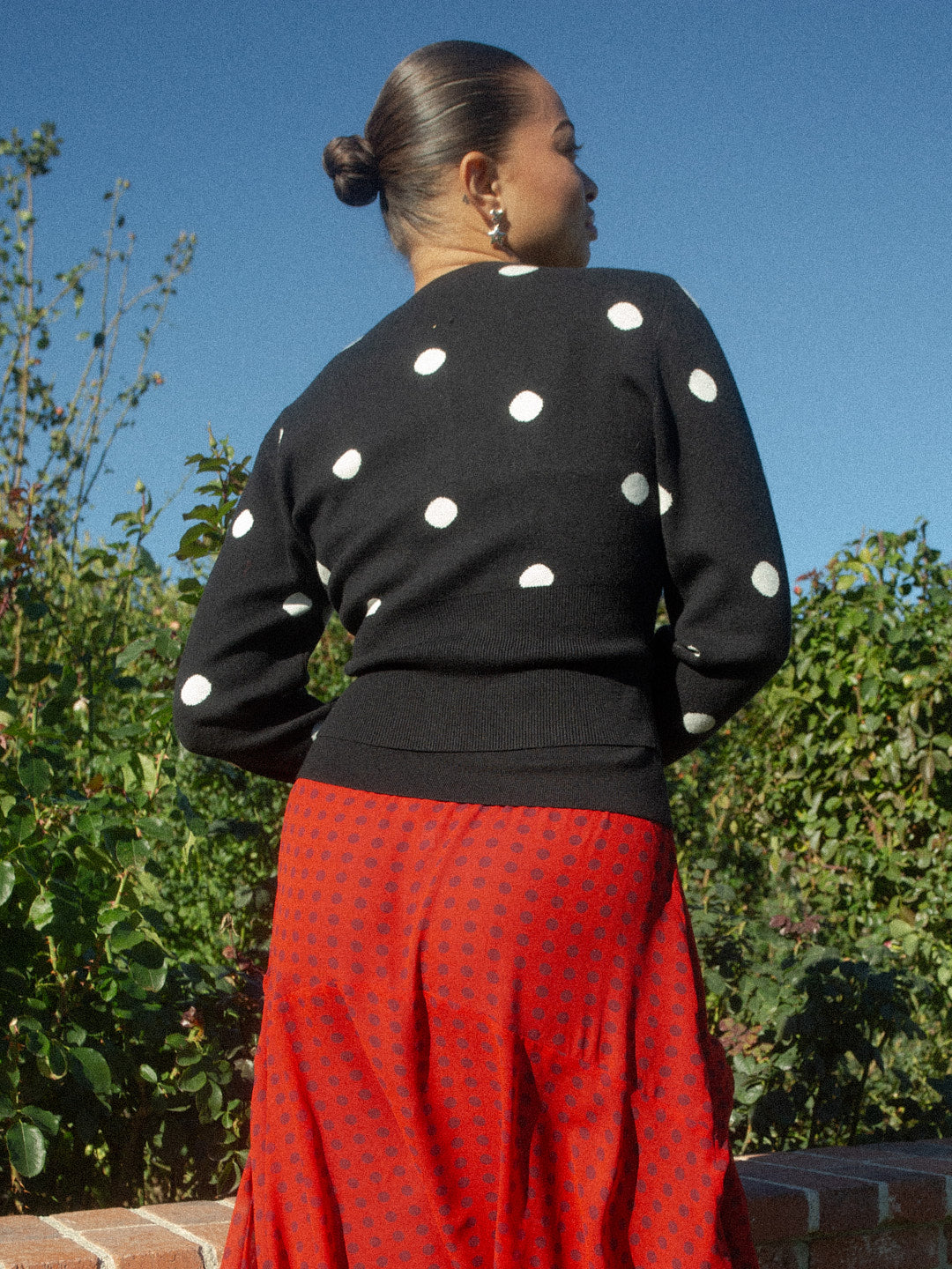 Emi Cardi | Black/White Dot
