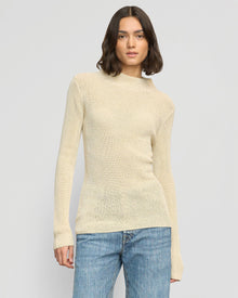 Olivia | Lynne Slim Semi-Sheer Sweater in Size Small
