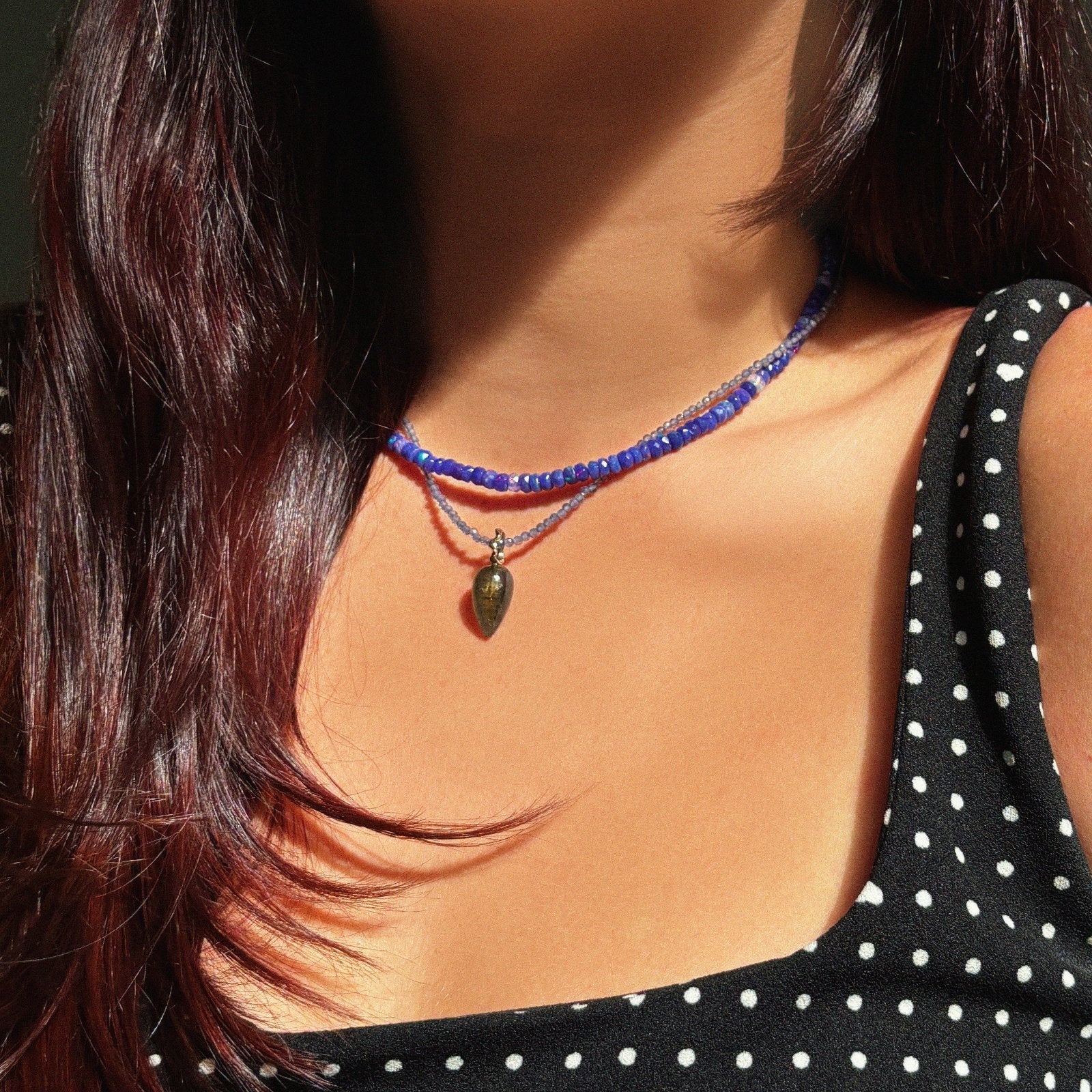 Before Sunrise Faceted Opal Necklace
