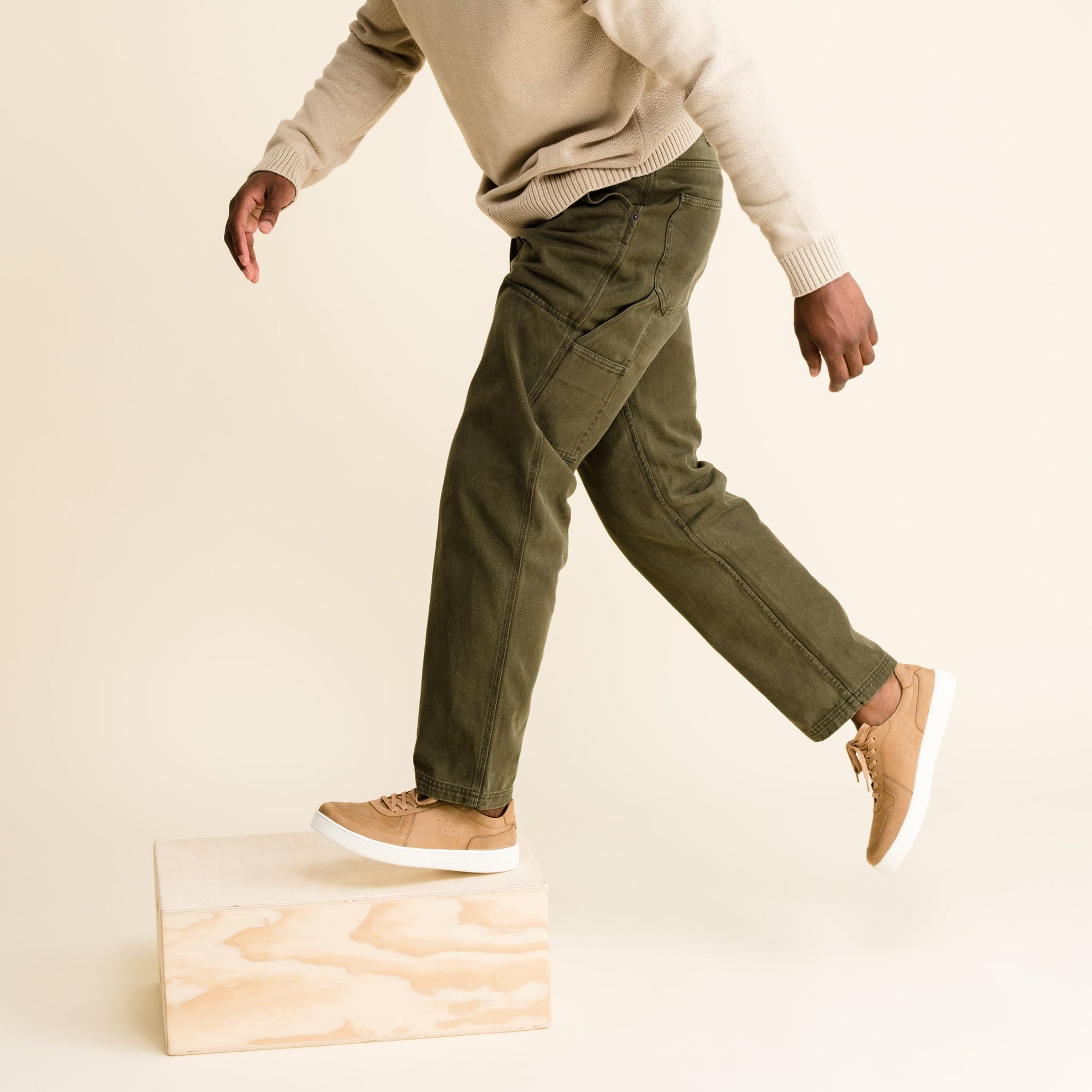 Mens | Beto Go-To Court Sneaker | Tobacco