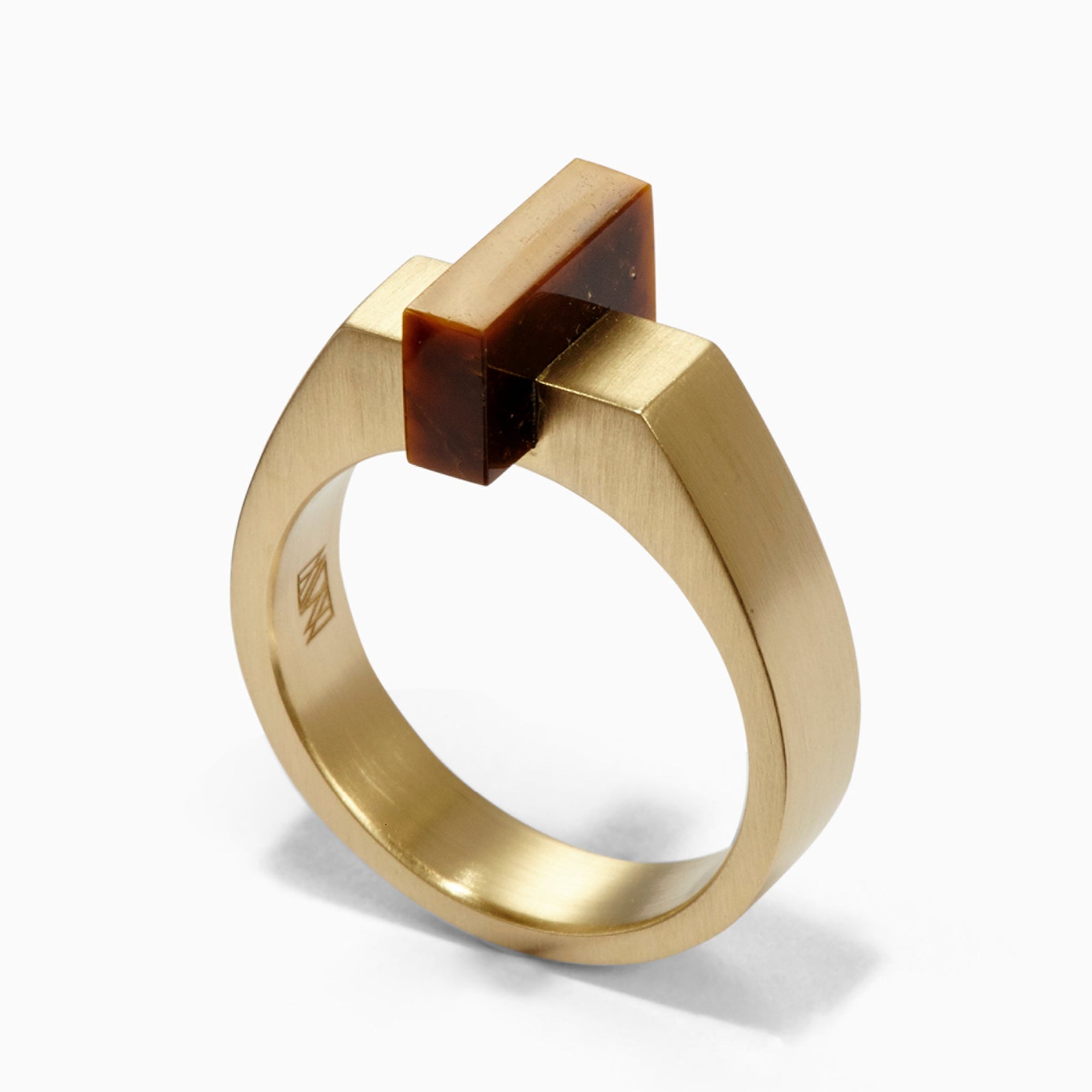 Ford Ring | Recycled Brass | Tiger's Eye