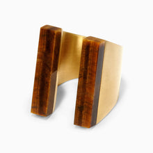Gamma Ring | Recycled Brass | Tiger's Eye