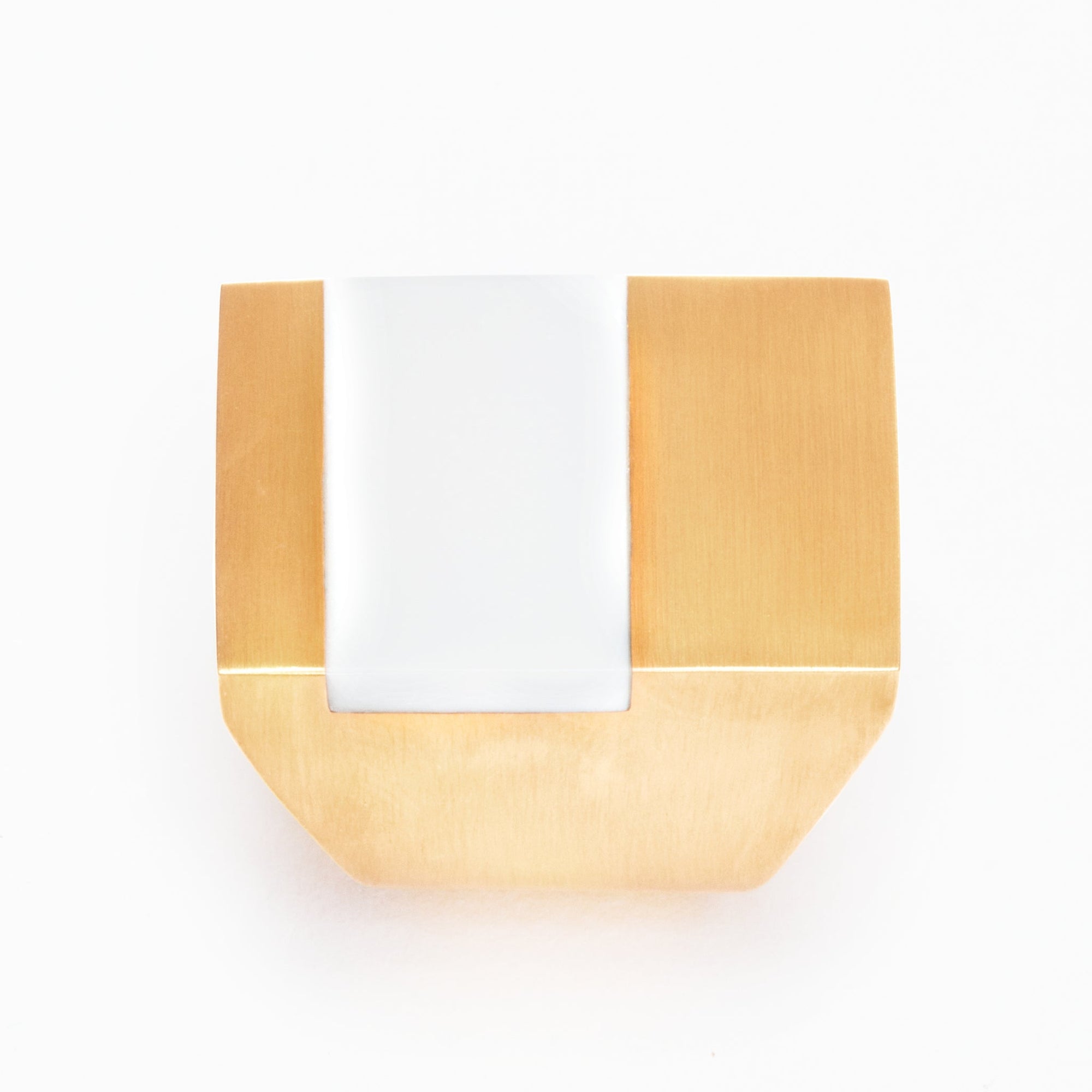 Icarus Ring | 18K Gold-Plated on Brass | White Agate