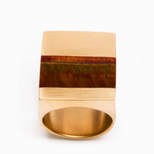 Icarus Ring | Recycled Brass | Tiger's Eye