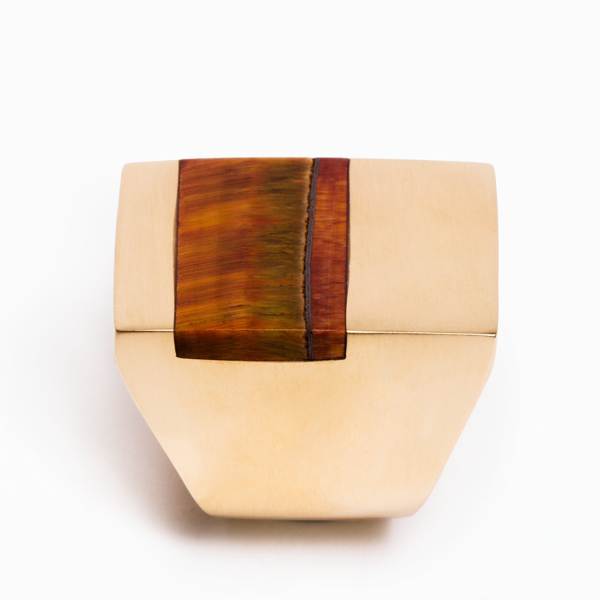 Icarus Ring | Recycled Brass | Tiger's Eye