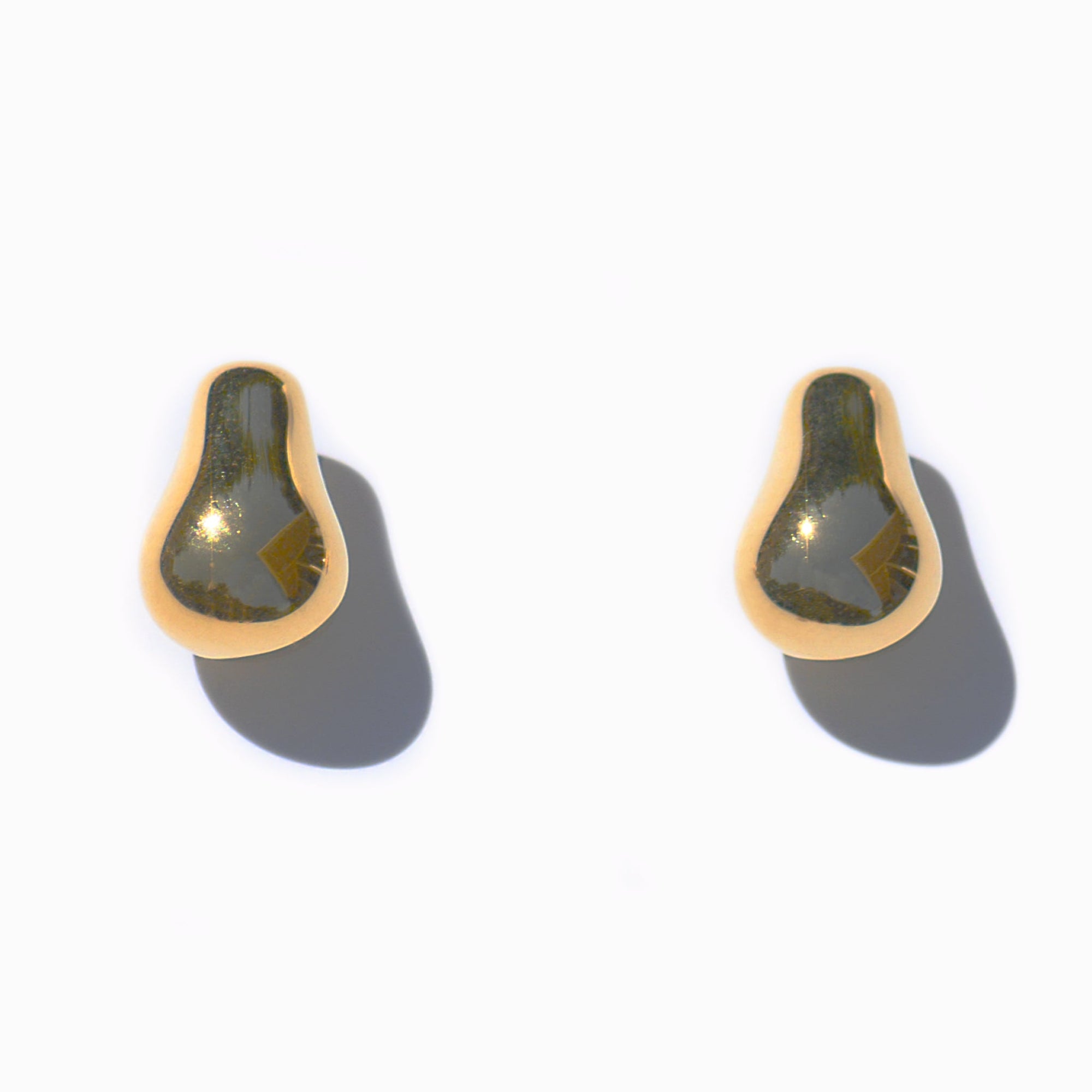 Mini Pear Earrings | 18K Gold-Plated on Brass